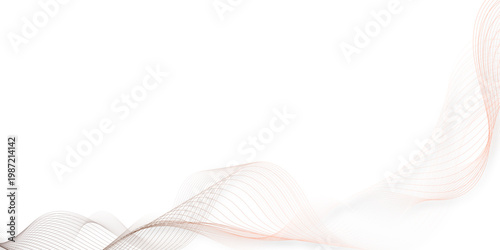 Abstract golden wavy lines Digital frequency track equalizer background. Curved wave smooth stripe seamless pattern. Wave lines created using blend tool. graphic design template banner business wave.