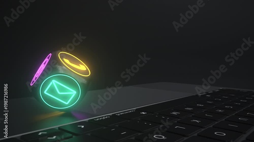 4k Video Contact Online. ProRes 4444. Endless Loop