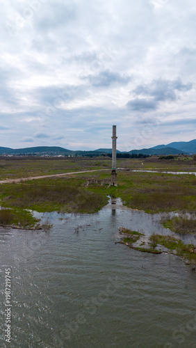 Submerged Minaret of Old Bu...
