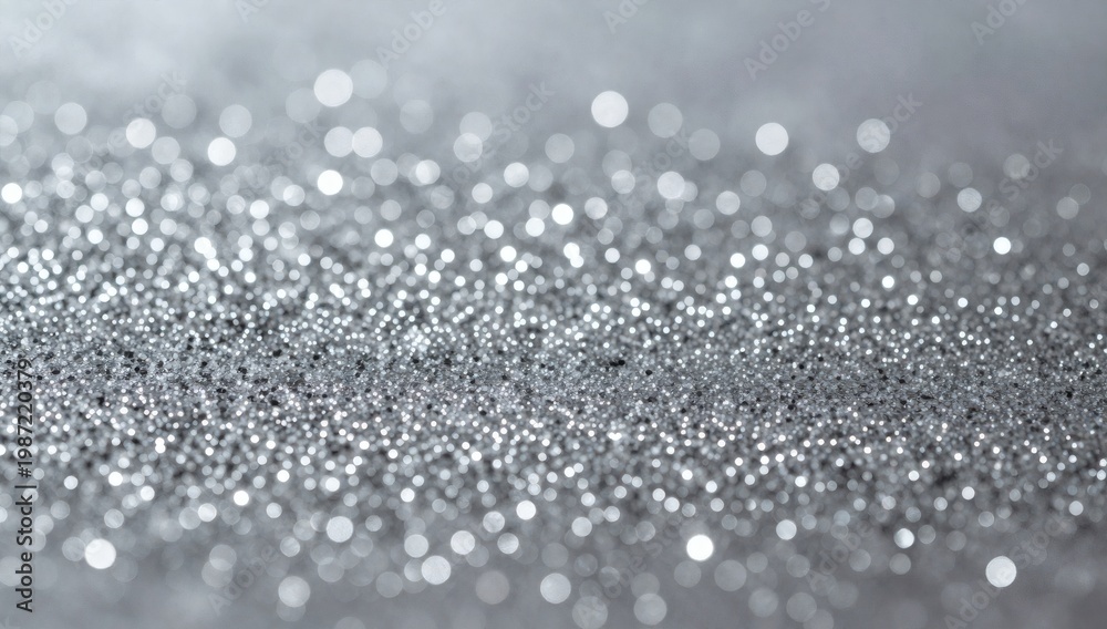 Obraz premium Silver sparkles create an enchanting shimmering background perfect for adding glamour to designs