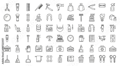 Collection of various tool icons.