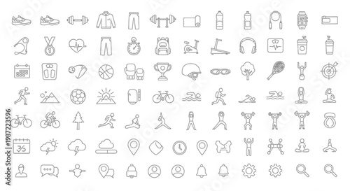 Various icons and symbols collection.