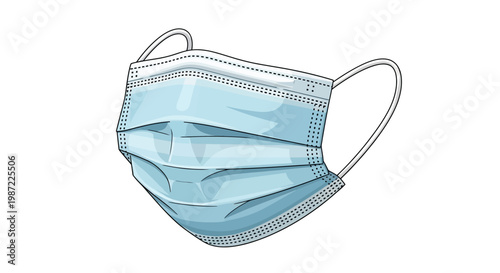 Blue Surgical Face Mask Only.