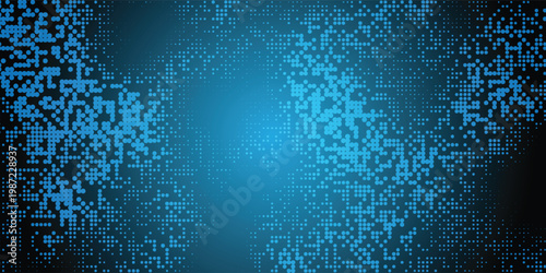Elegant digital pattern in blue tones dominates the background, refined blue palette and subtle contrast balance, background illustration