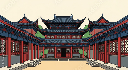 gate of chinese temple