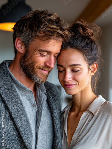 Emotional Connectioneering Between Couples in a Cozy Space Supporting Mental Health and Togetherness Capturing Tenderness and Trust