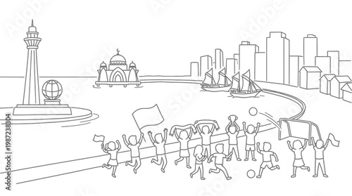 Celebration of Manchester's Iconic Landmarks and People