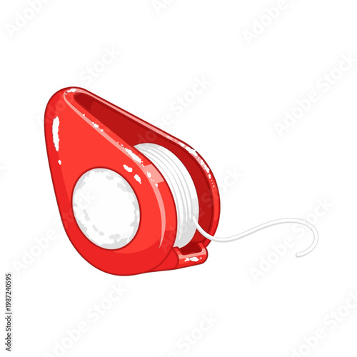 Red plastic earbud tip with a circular opening and two side holes