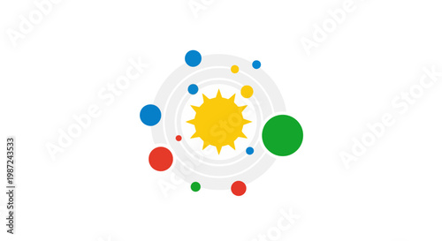 Colorful Circle Graphic Design Elements.