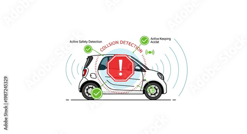 Collision Detection System in a Car.