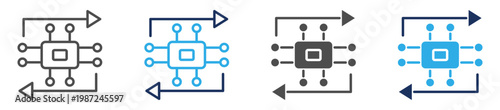 фотографія driver update icon set multi concept
