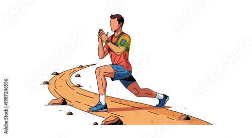 young man running on railroad tracks with sledgehammer