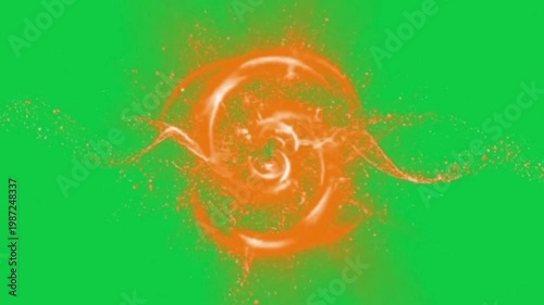 Fire Magic Spell VFX Green Screen Element Magical Flame Effect
