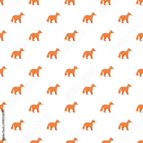 Repeating fox icons creating a decorative animal wallpaper