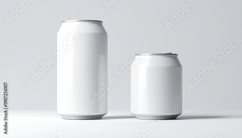 White cans mockup