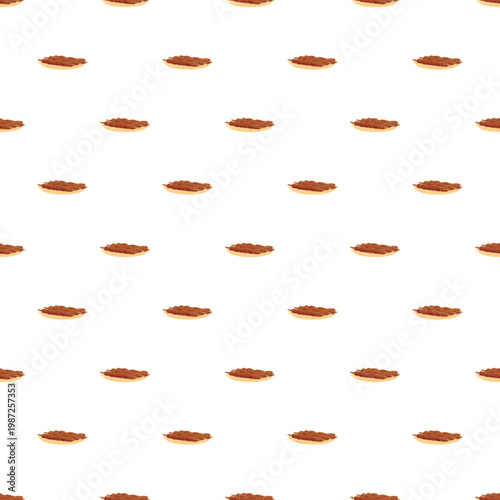 Cartoon grilled shish kebabs creating a seamless food pattern