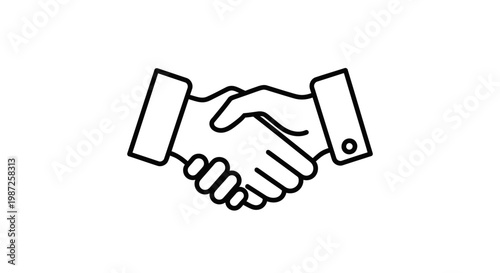 Handshake agreement and partnership concept.