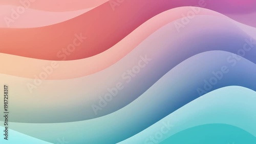 Abstract background featuring vibrant soft gradient fluid waves