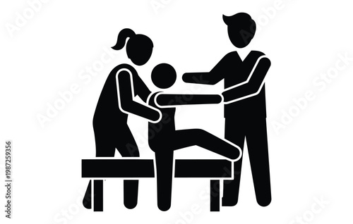 Family dinner silhouette a black silhouette of a mother father and child seated around a dining table enjoying a meal together