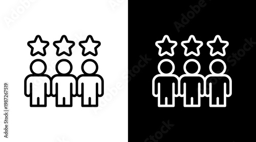 Member White Icon Set Design