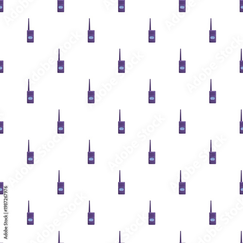 Two way radio communication devices forming a repeating graphic background