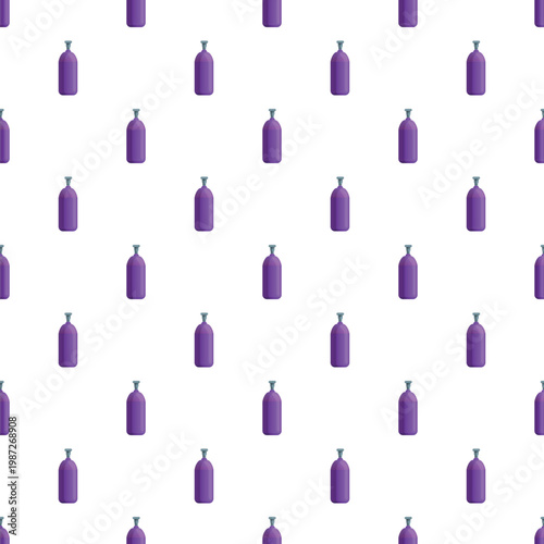 Purple gas tanks forming a continuous pattern on a white background