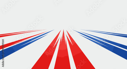 Abstract speed lines red blue motion background