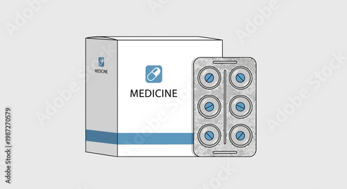 medicine, pill box, blister pack, pharmaceutical