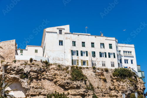 Mao, Menorca Buildings on Cliff