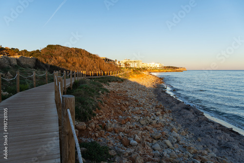 Sunset Walkway in Santo Tomas, Menorca