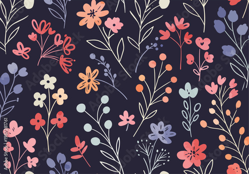 A dreamy watercolor flower background filled with subtle colors and textures