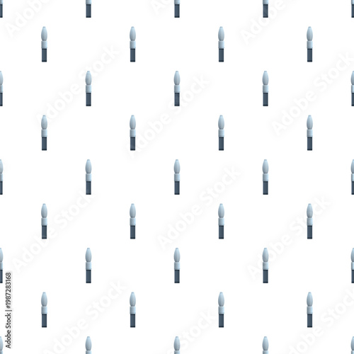 Abstract simple burning wick candle in a repeating pattern