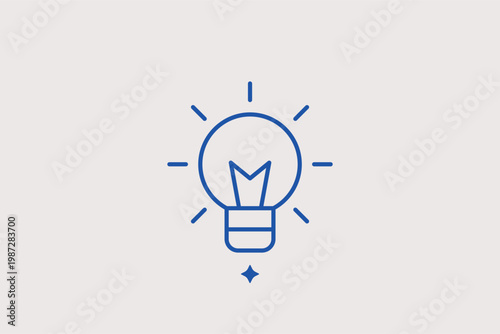 Lightbulb with pencil lines line icon for creative brainstorming and innovation ideation. Inspirational Vector Illustration for startup concepts and artistic thinking workshops.