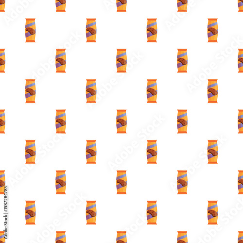 Snack packets creating a fun, colorful, and sweet candy background texture