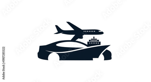 vector illustration of airplane