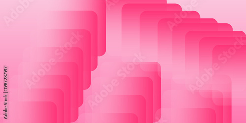 Pink geometric abstract background overlap layer on bright space with . Modern graphic design element rounded style futuristic good wallpaper
