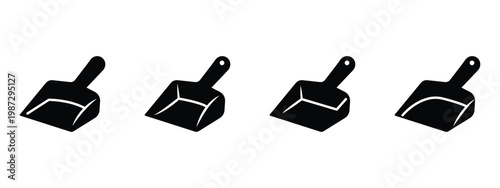 Waste Management and Recycling Icon Set with Trash, Cleaning Tools and Environmental Service Symbols in Flat, Outline and Solid Vector Style
