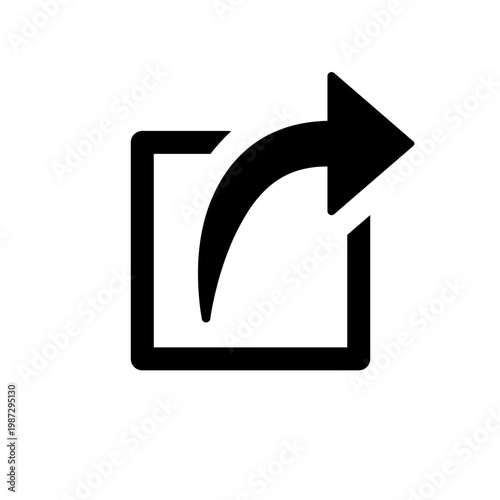 Share icon isolate on white background.