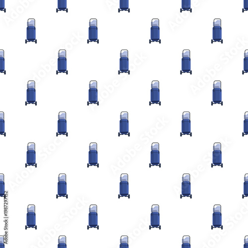 Blue water cooler dispensers forming a seamless pattern, representing hydration and office life