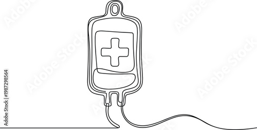 Hand sanitizer bottle with cross symbol on white background