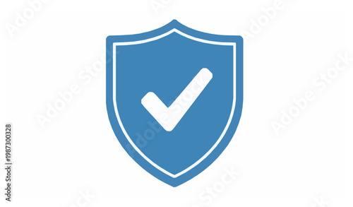 Secure shield check icon data protection trust vector