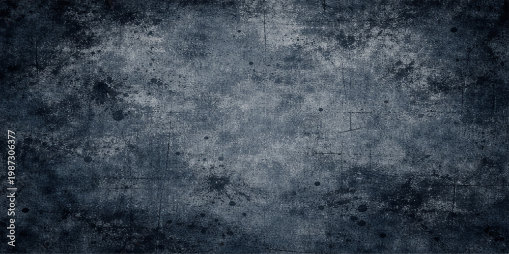 Obraz premium dark blue grunge textured vintage wall background
