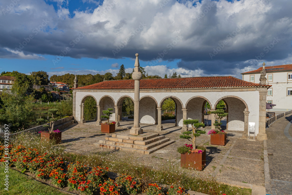 Naklejka premium Historic Pombaline market in Ponte da Barca