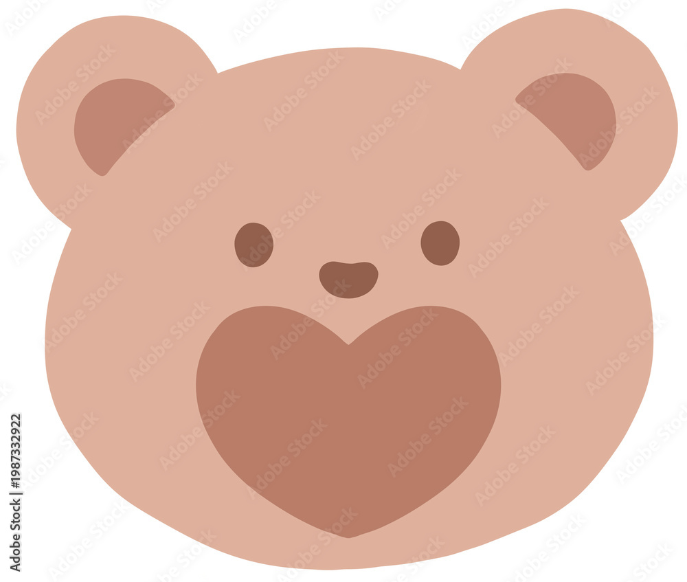 Fototapeta premium teddy bear with heart