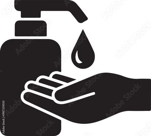 Hand washing with soap under a running faucet for hygiene demonstration