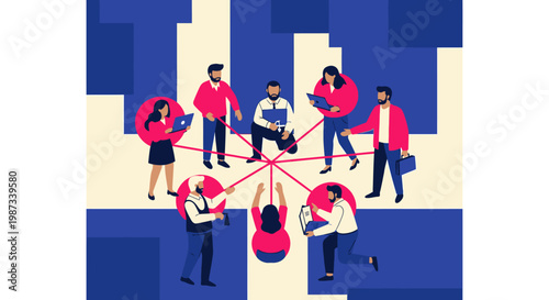 People Connecting Network Teamwork.