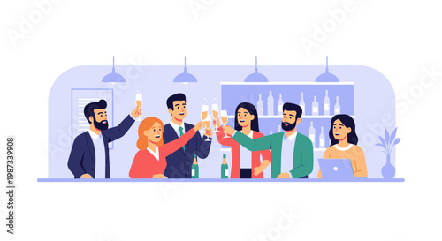 People Celebrating With Drinks.