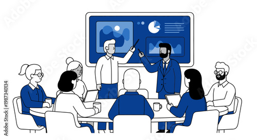 Business People in Meeting Room.