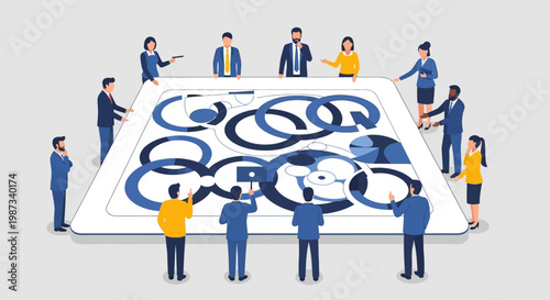 Business People Working Together Team.