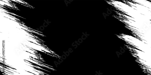 Grunge black texture on white background (Vector). Use for decoration, aging or old layer